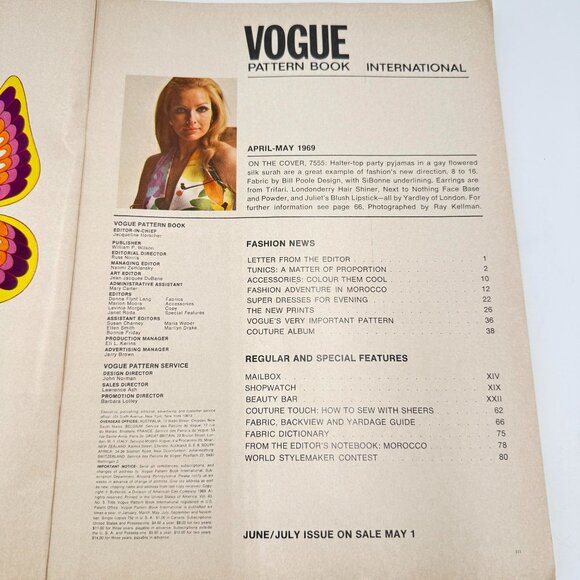 Vintage Vogue International Pattern Books (2)  Aug Sept 1968 April May 1969 - Picture 8 of 9